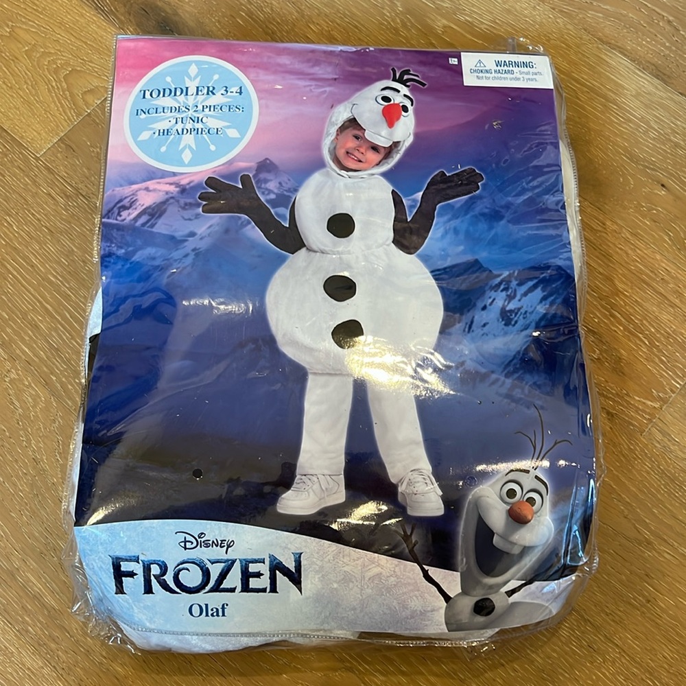 Used Good Condition Olaf Toddler Costume